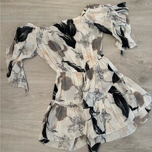 Floral Off-Shoulder Romper